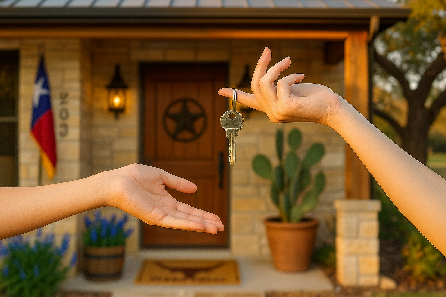 Innova Realty Group agent showing a rental home to clients